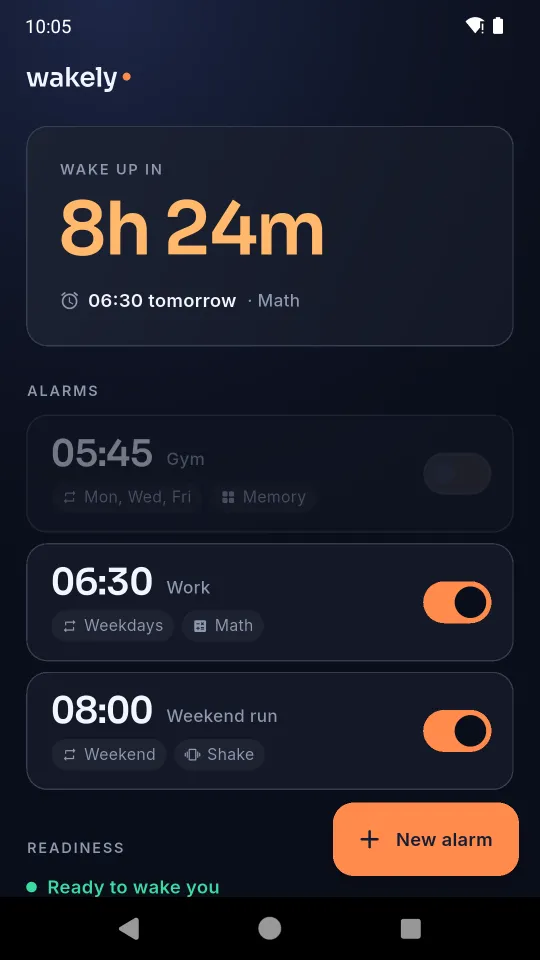 Wakely — screenshot 1